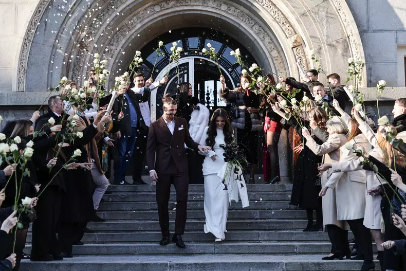 Radu Drăgușin s-a căsătorit cu Ioana Stan FOTO: Vlad Chirea