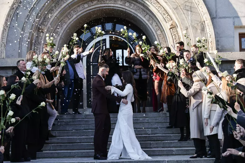 Radu Drăgușin s-a căsătorit cu Ioana Stan FOTO: Vlad Chirea