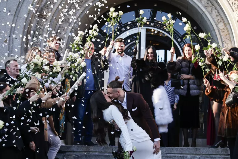 Radu Drăgușin s-a căsătorit cu Ioana Stan FOTO: Vlad Chirea