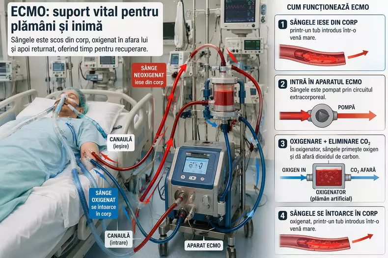 ECMO -este o interventie medicala invaziva