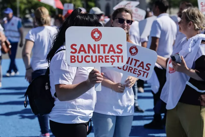 protest angajati sanatate bucuresti