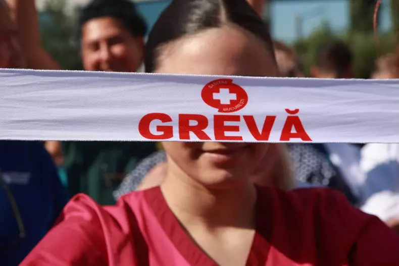 Cadrele medicale de la Spitalul Clinic de Urgență Bagdasar-Arseni din Capitală s-au alăturat protestului (4)