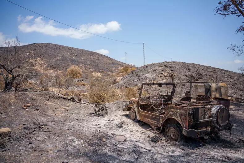 Residents Of BéDar Are Returning To Their Homes After The Fire In Los Gallardos Was Brought Under Control
