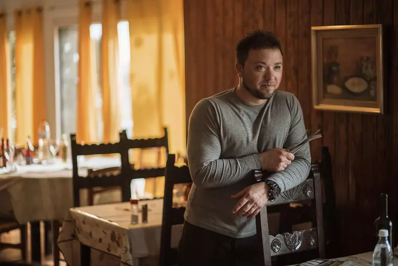 Robert Andronache la restaurantul din Calaf, Comunitatea Autonomă Catalonia