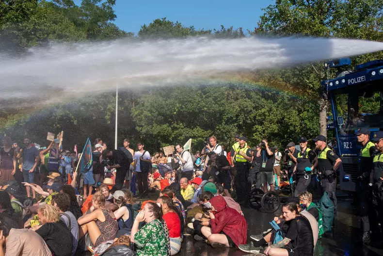 Extinction Rebellion climate activists protest in The Hague, Netherlands - 09 Sep 2023