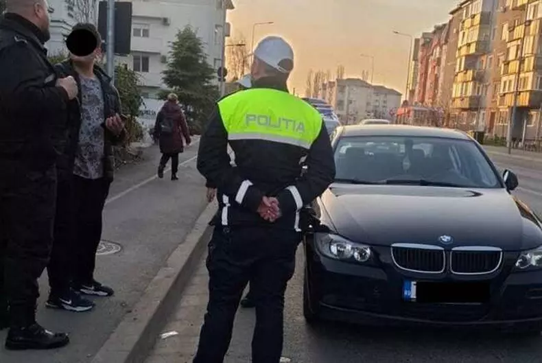 Șofer de BMW prins băut și rănit la volan în Timișoara, după ce i s-a oprit mașina în mijlocul străzii 0