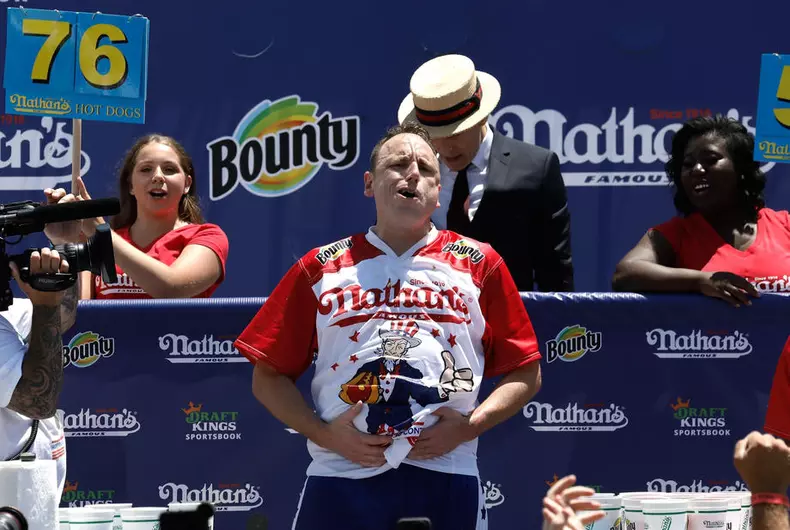 2021 Nathan's Famous Fourth of July Hog Dog Eating contest in Coney island