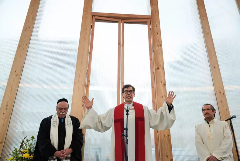 Opening of House of One Pavilion in Berlin