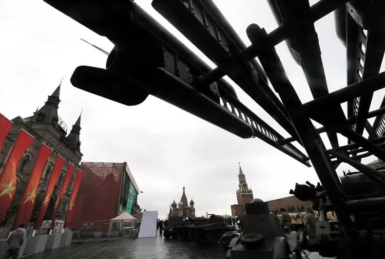 repeetiții pentru parada de Ziua Unității din Moscova