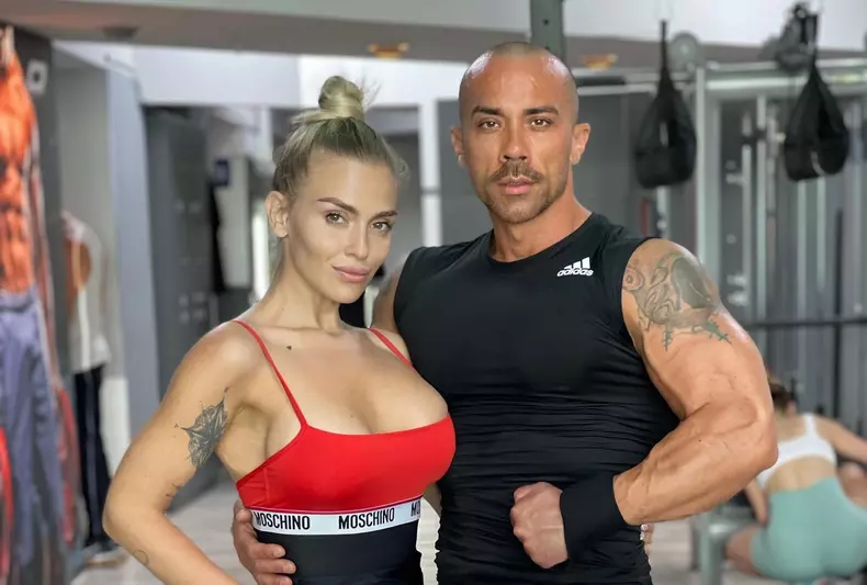 Oana Radu și soțul ei, Cătălin