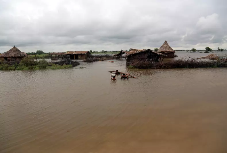 Monsoon rains in Sanghar