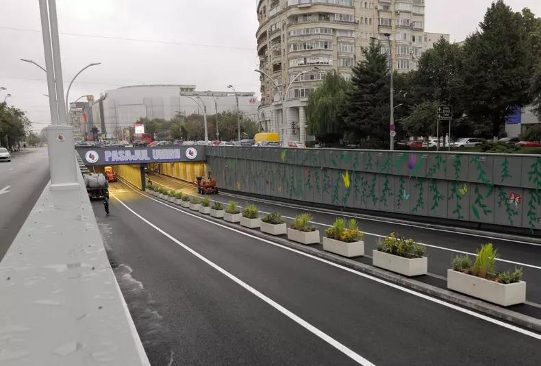 Finalizarea lucrarilor la Pasajul Unirea. Foto: Inquam Photos / George Călin