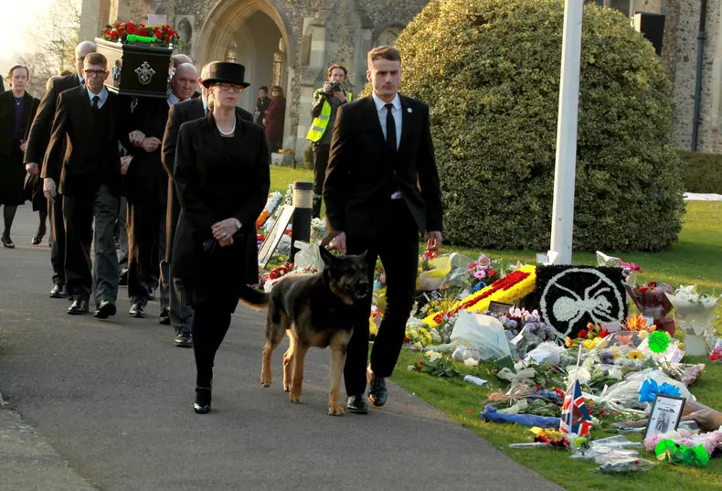 Keith Flint funeral Britain