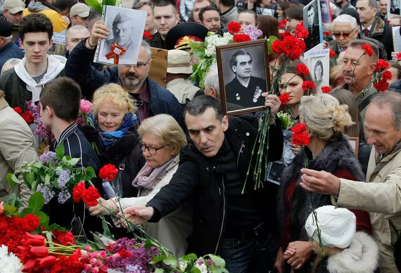 Victory Day parade, Kiev, Ukraine - 09 May 2019
