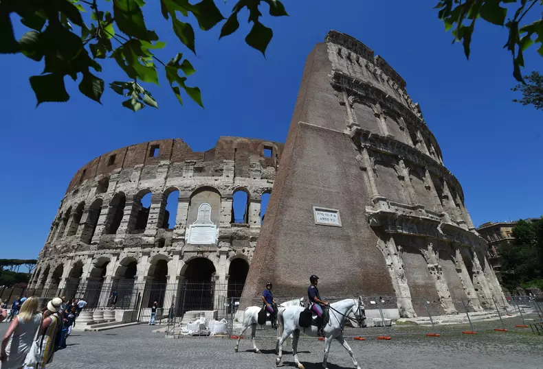 Rome's Colosseum Cleaner After Restoration - Italy