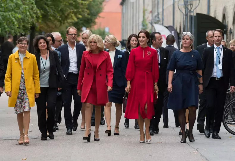Prințesa Mary a Danemarcei și Brigitte Macron