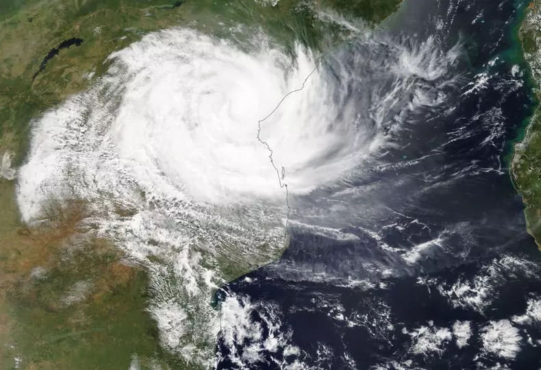 Cyclone Idai makes landfall in Mozambique