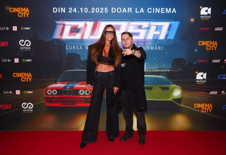 Bianca Dragusanu și Codin Maticiuc la premiera filmului Cursa