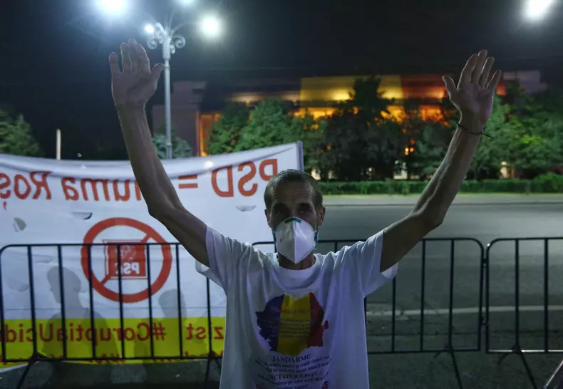 protest Piata Victoriei, 17 august
