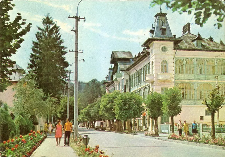 vedere Stefanescu Govora-anii-70-hotel-Stefanescu-1