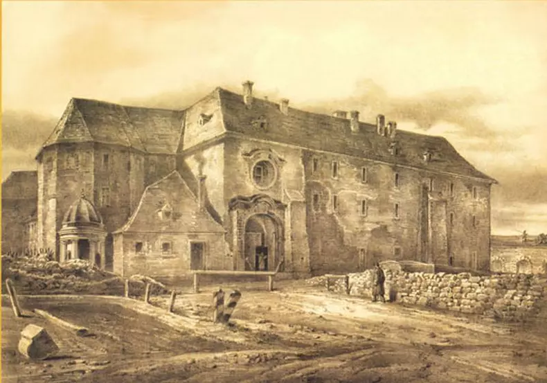 Castelul_Huniade_(litografie) foto wikipedia