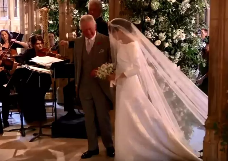 Meghan Markle în rochie de mireasă