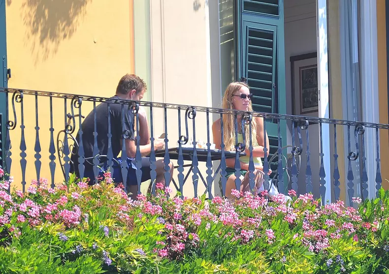 Caroline Wozniacki and David Lee on vacation in Portofino