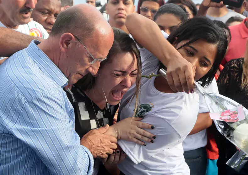 Funeral of Chapecoense player Bruno Rangel