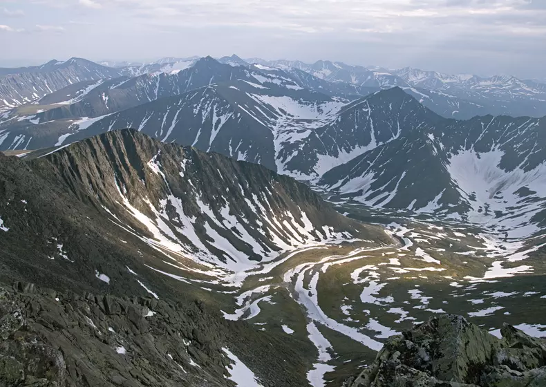 Subpolar,Ural,Mountains,,View,From,Mountain,Narodnaya