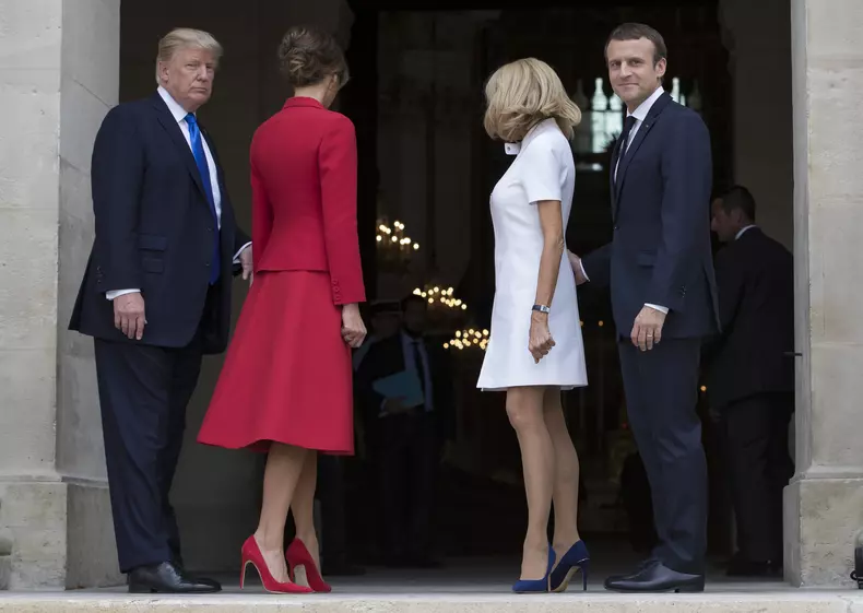 US President Trump in Paris