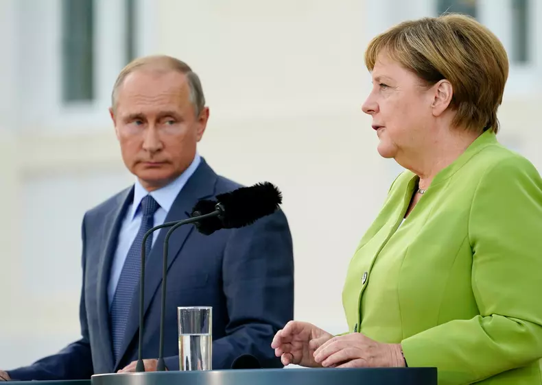 Russian President Vladimir Putin visits Berlin