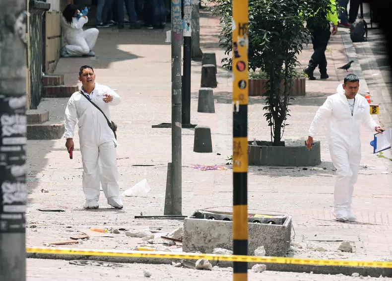 Explozie la Bogota