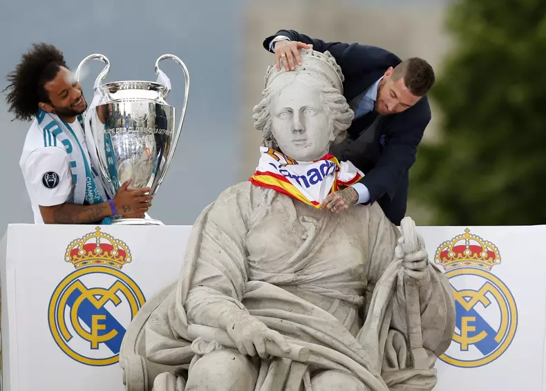 Real Madrid celebrates UEFA Champions League in Madrid