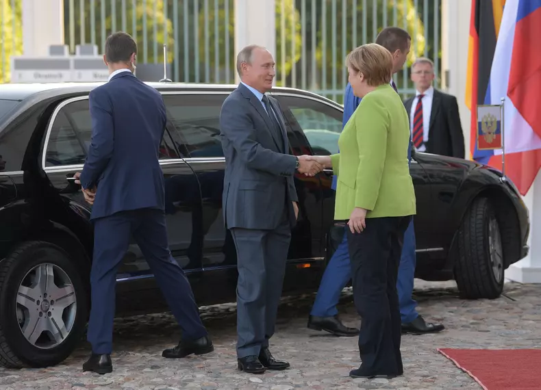 Russian President Vladimir Putin visits Berlin