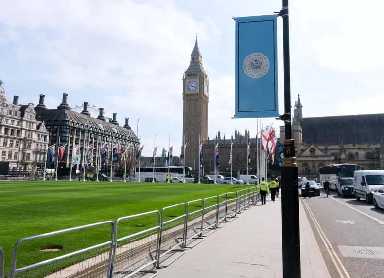 Preparations In London For The Coronation Of King Charles III