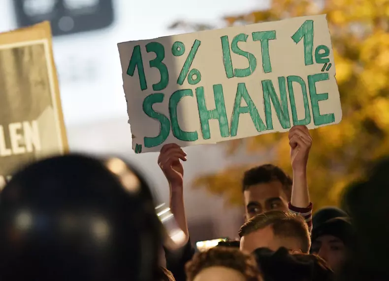 Protest against Afd in Berlin