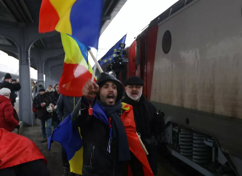 protestatari gara de nord 20 ianuarie 2018 (2)