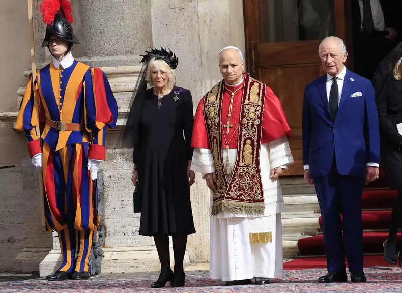 King Charles III and Queen Camilla at the Vatican