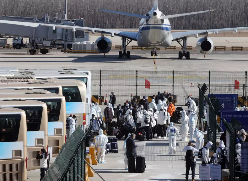 Beijing International Airport ahead of Olympic Winter Games opening