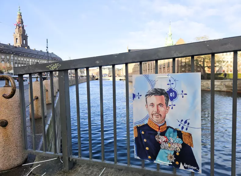 Posters Celebrate The Accession Of Danish Crown Prince Frederik