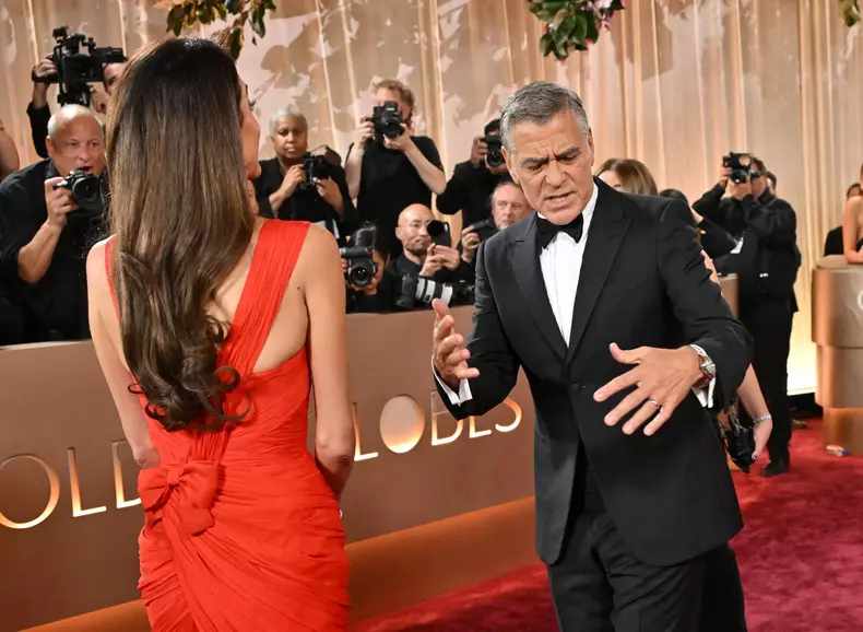 Amal Clooney și George Clooney la Globurile de Aur 2026