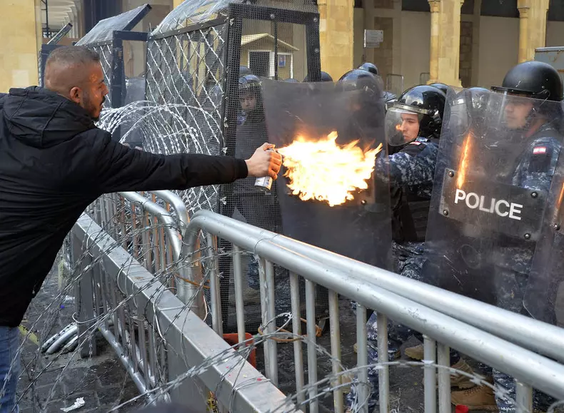 Anti-government protest in Beirut