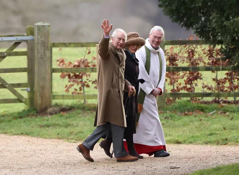 King Charles III, Sandringham, Norfolk, UK, on 4th February, 2024., Sandringham, Sandringham, Norfolk, England - 04 Feb 2024