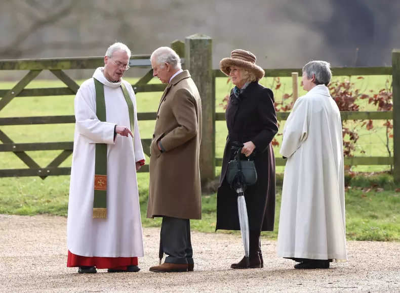 King Charles III, Sandringham, Norfolk, UK, on 4th February, 2024., Sandringham, Sandringham, Norfolk, England - 04 Feb 2024