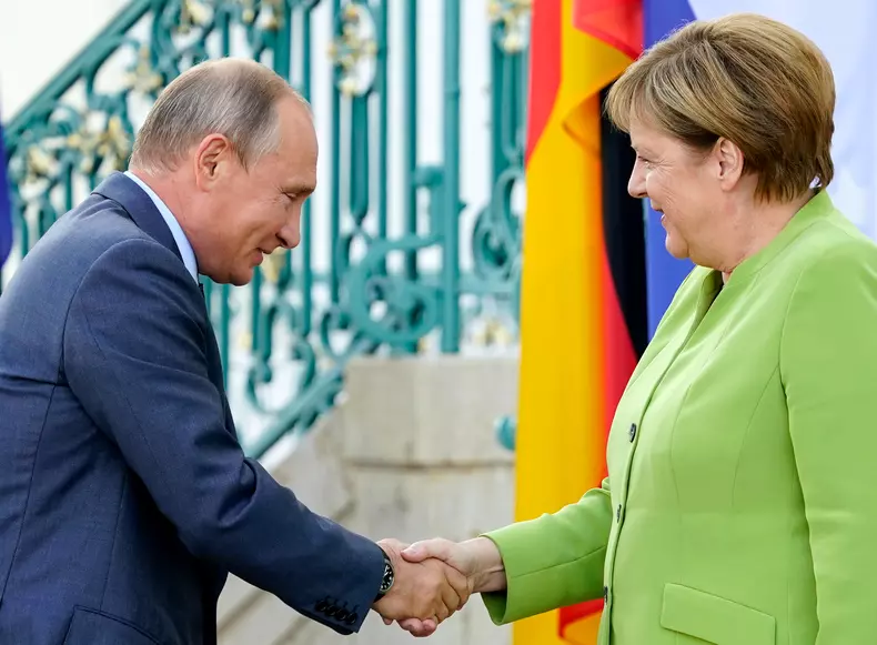 Russian President Vladimir Putin visits Berlin