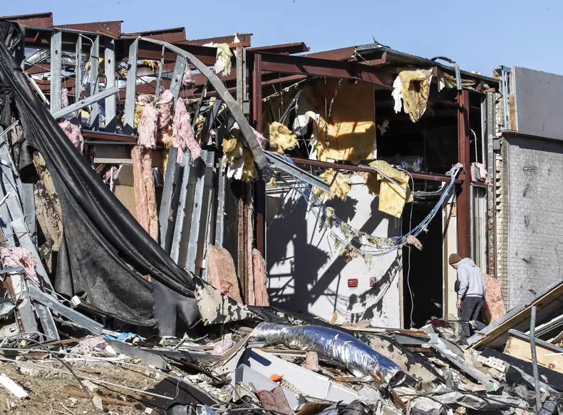 Tornado Damage in Western Kentucky