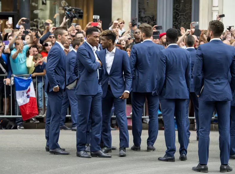 French national soccer team at Elysee Palace