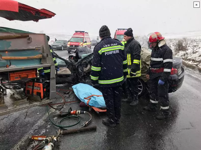 accident DN1 Leghia-Cluj-main