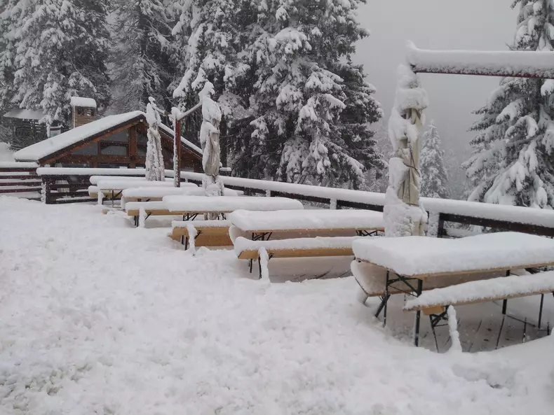 Ninsoare la Postăvarul