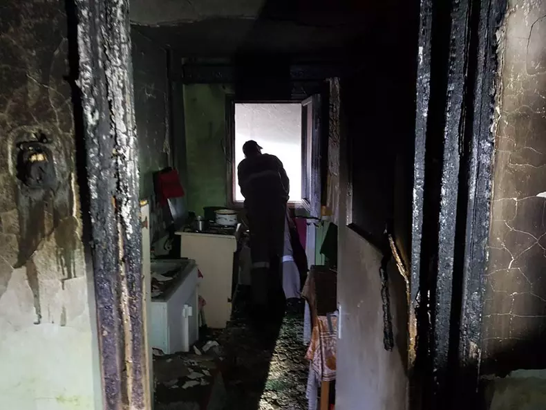 incendiu Moinesti